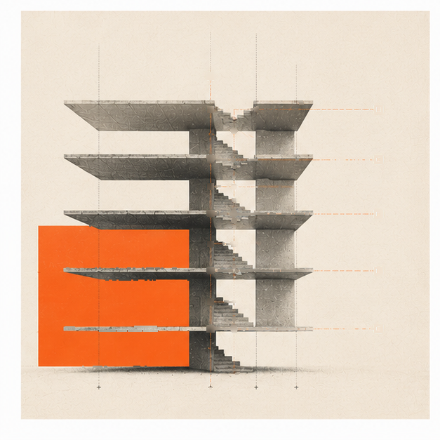Stacked compliance issues growing in scale across project phases — small missed requirements compounding into rework.