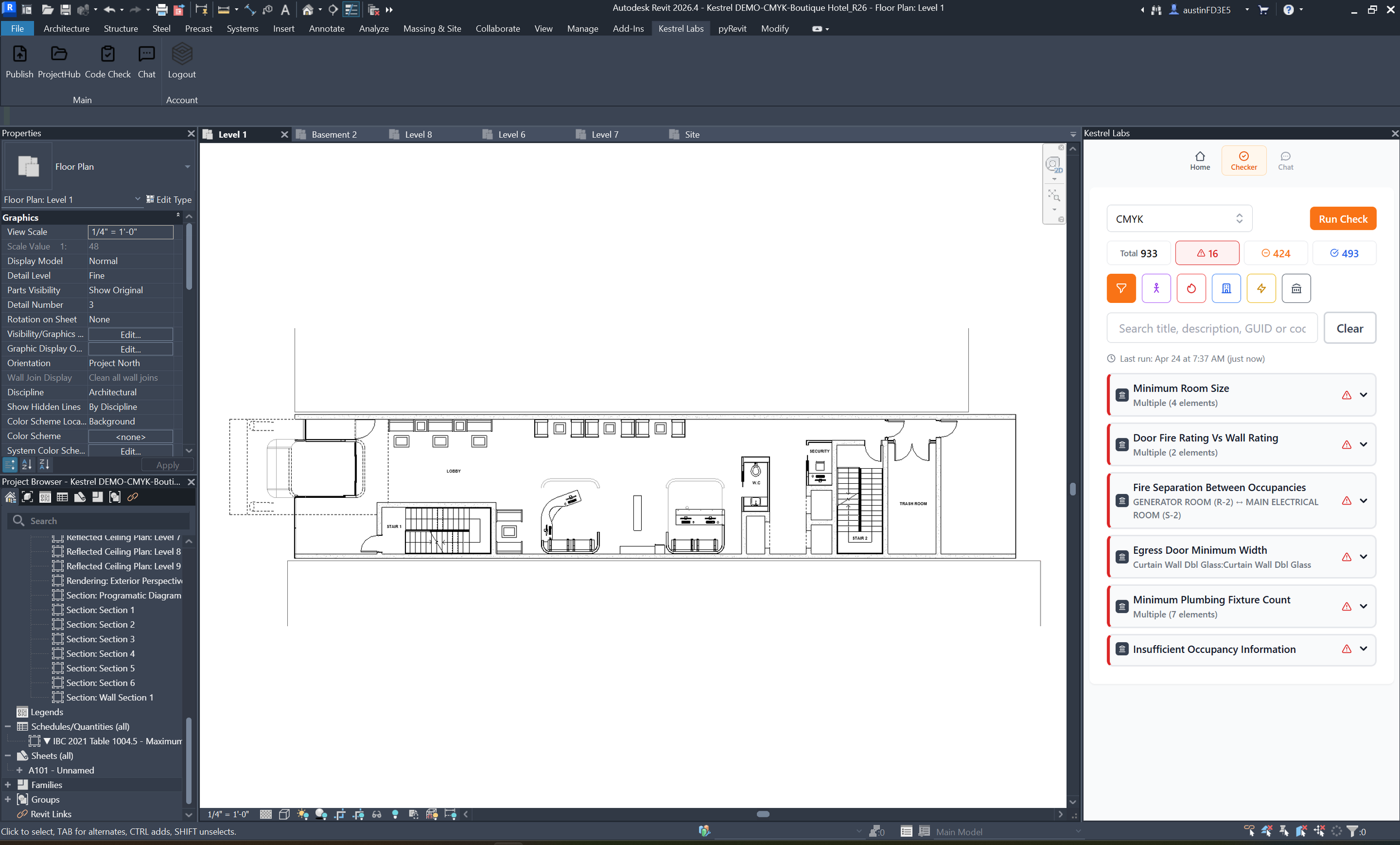 Software tools used for building code compliance inside BIM models and design workflows.